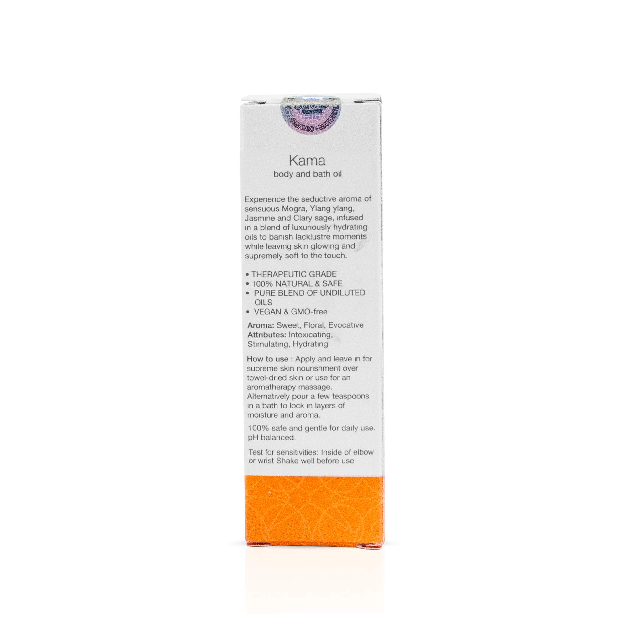 Omved Kama Bath and Body Oil - Aroma & Mogra Scented, Skin Glowing & Hydrating, 20ml | Luxurious Ayurvedic Massage Oil for Relaxation, Spa & Self-Care Rituals