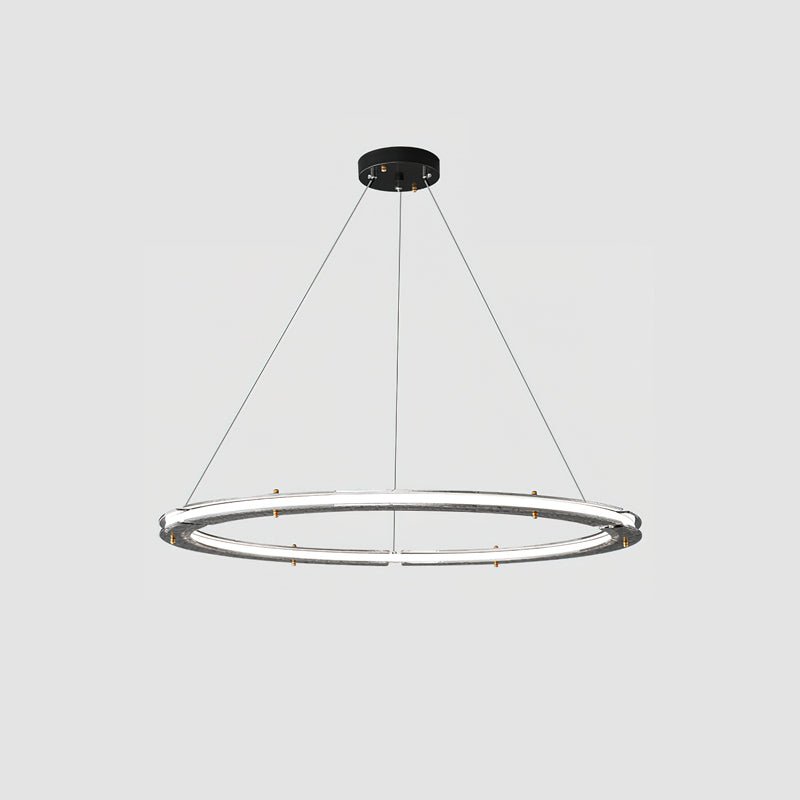 Celestial Rings Chandelier - Elegant Crystal Ceiling Light Fixture for Dining Room, Living Room & Bedroom | Modern Home Decor Lighting