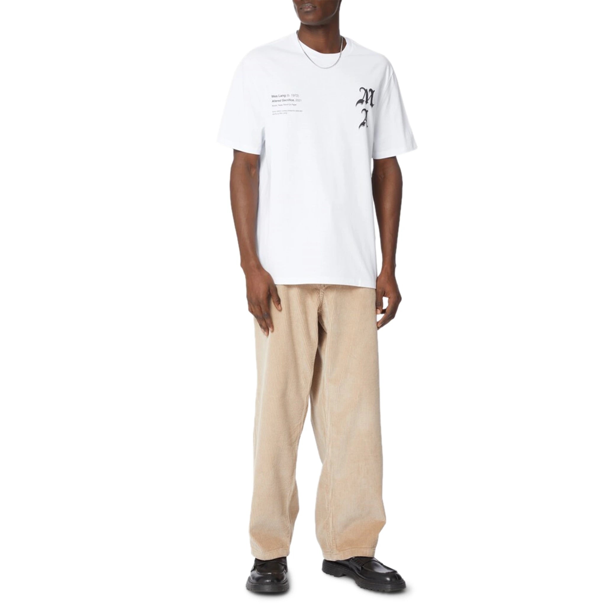 Amiri Wes Lang Checker Skull White Graphic T-Shirt for Men - Streetwear Fashion Tee for Casual Wear & Concert Outfits