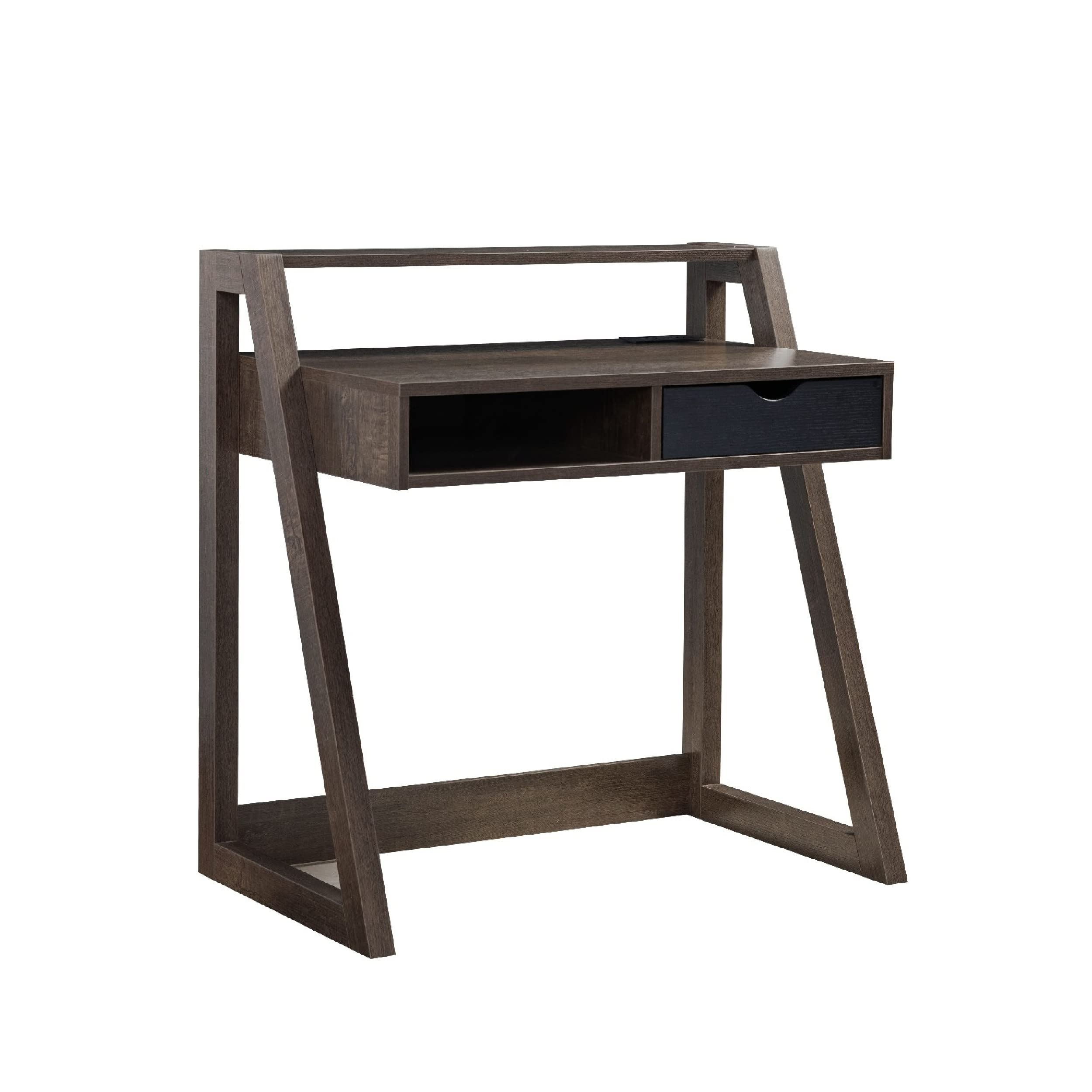 Benjara 36 Inch Ethan 1 Drawer Wooden Writing Desk - Brown Home Office Desk for Small Spaces, Study & Workstation