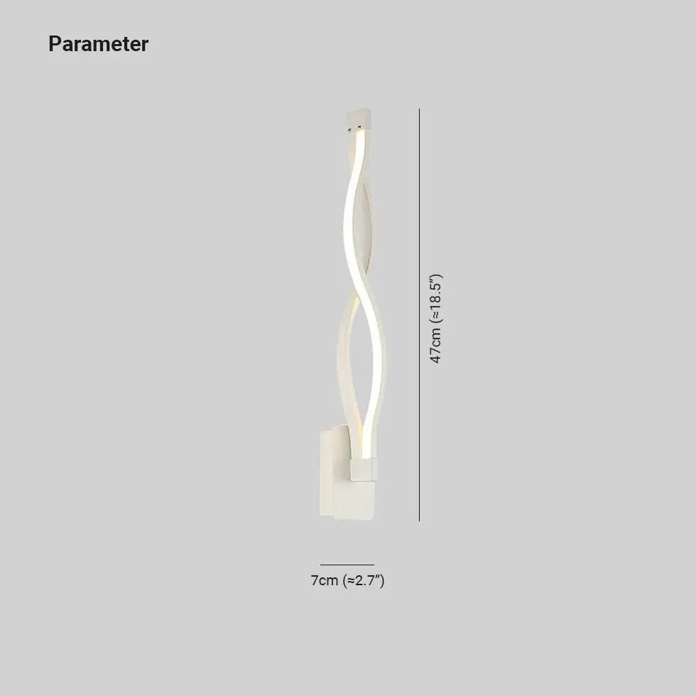 Modern LED Wave Styling Wall Lights - Sleek & Energy-Efficient Home Decor for Living Room, Bedroom, or Hallway