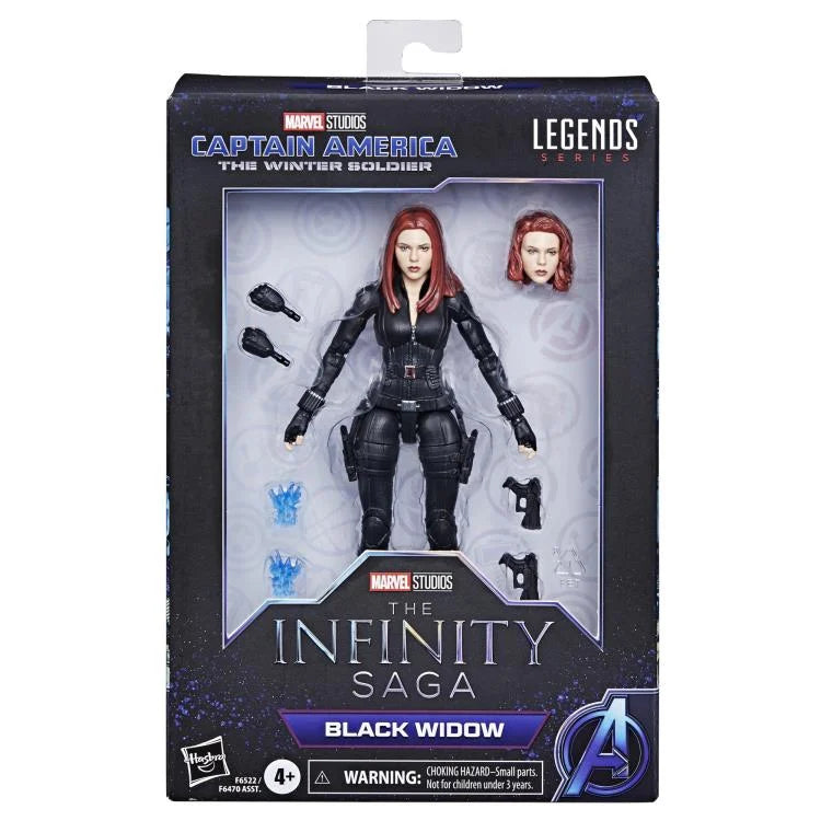 Captain America: The Winter Soldier Marvel Legends Black Widow Action Figure - The Infinity Saga Collectible for Marvel Fans | Perfect for Display, Cosplay, and Gift Giving