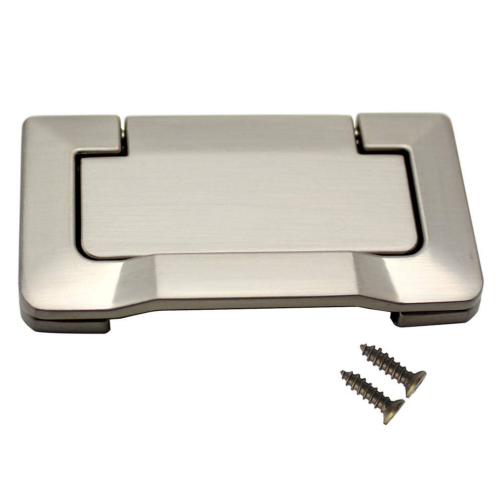 Brushed Nickel Cabinet Handles 3 Inch Drawer Pulls - 2-1/2 Inch (64mm) Hole Center - Durable Kitchen Cabinet Hardware for Cabinets, Dressers & Furniture - Perfect for Home Renovation & DIY Projects