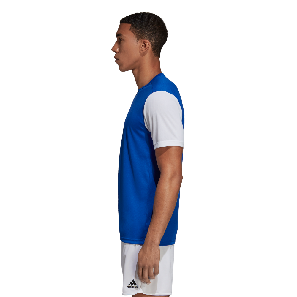Adidas Youth Estro 19 Soccer Jersey - Blue & White Team Uniform for Boys & Girls - Perfect for Youth Soccer Games, Training & Team Sports
