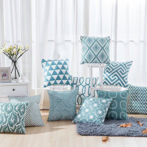 DIYthinker Fish Swimming Up Fast Hope Luck Throw Pillow Cover - Soft Decorative Cushion for Sofa, Bed, Dorm - Motivational Home Decor Gift for Friends & Family