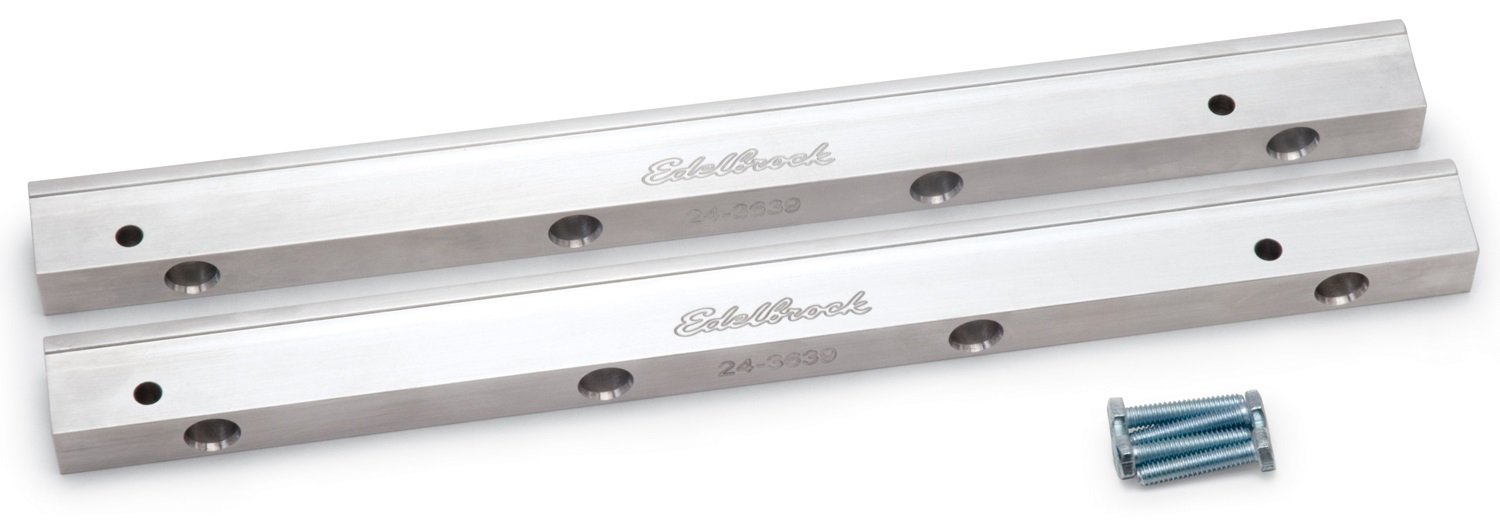 Edelbrock 3639 Fuel Rail Kit - High Performance Fuel System Upgrade for Chevy, Ford, Dodge - Perfect for Engine Builds, Racing & Performance Tuning
