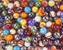Premium 1/2 Inch Peewee Marbles Set - 24 Colorful Assorted Glass Marbles for Kids Games, Collecting & Home Decor | Classic Marble Game Accessories