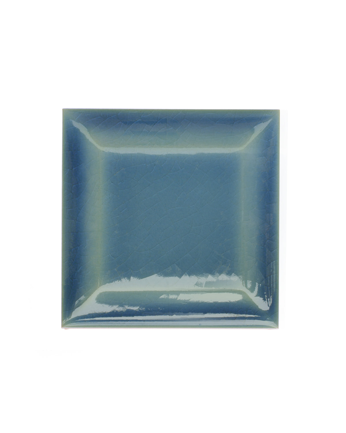 Kakel Bristol Facade Edge Tile 7.5 x 7.5 cm Blue Crackle Glaze - Perfect for Kitchen Backsplash & Bathroom Wall Decor