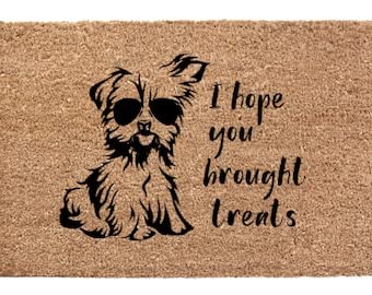Yorkie Welcome Mat - Non-Slip Yorkshire Terrier Doormat for Front Door Entryway - Perfect Dog Lover Gift for Home & Outdoor Use
