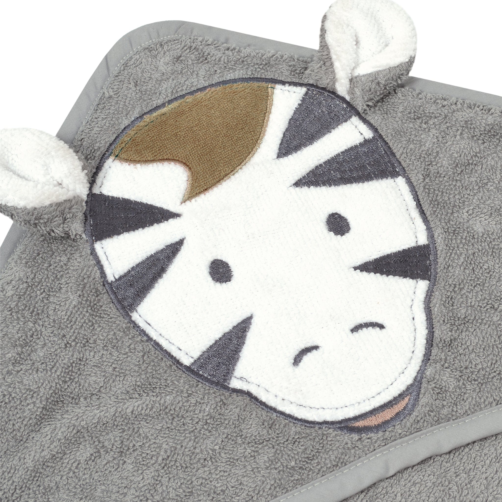 Soft Baby Hooded Towel with Zebra Print - Absorbent & Gentle for Newborns, Infants & Toddlers - Perfect for Bath Time, Swimming & After-Spa Care