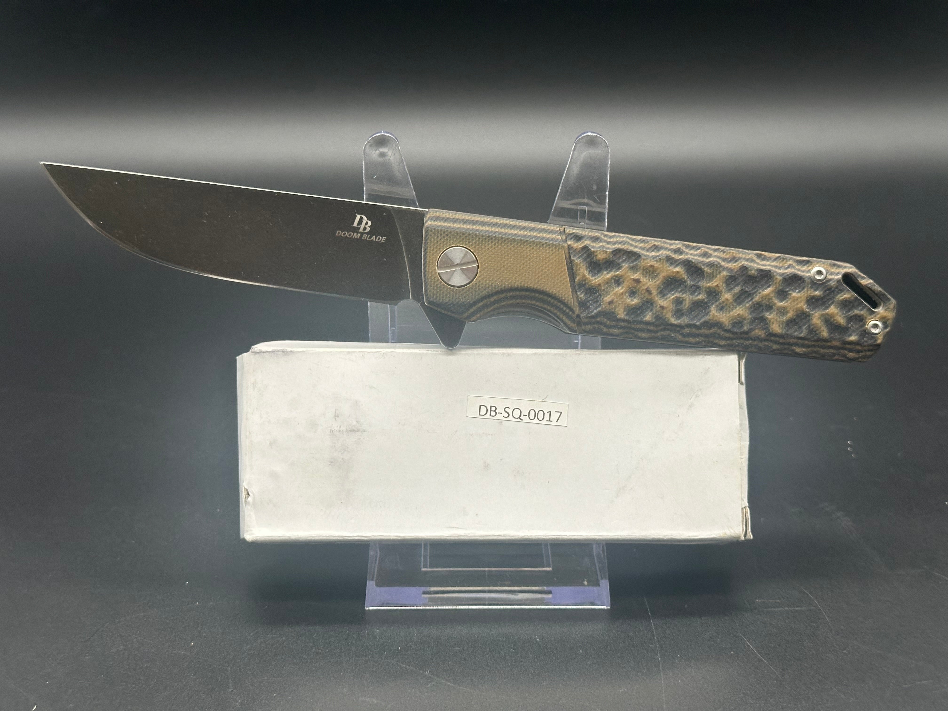 Eafengrow EF70 Doom Blade Tactical Folding Knife - High Carbon Steel, Razor Sharp, Pocket Clip - Perfect for Camping, Hunting & Outdoor Survival
