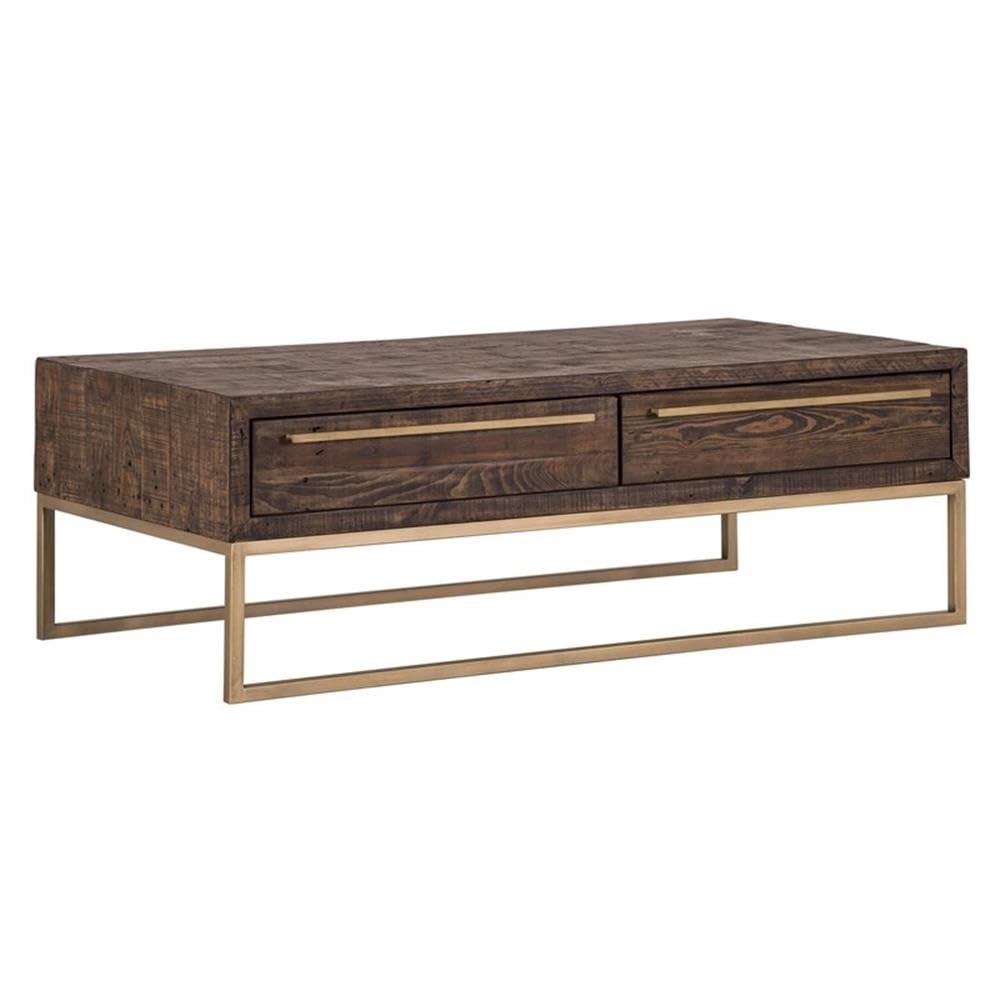 Home Square 2-Piece Living Room Set - Smokey Taupe Lamp Table & Coffee Table | Modern Side Table & Cocktail Table for Living Room, Bedroom, or Office Decor