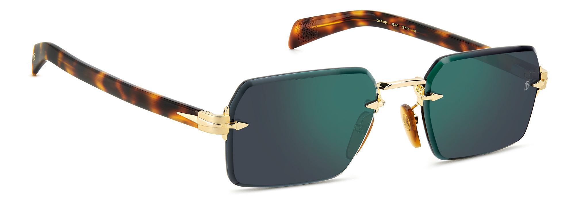 David Beckham DB7109/S Men's Sunglasses - Polarized UV Protection Aviator Style for Driving, Outdoor Sports & Fashion