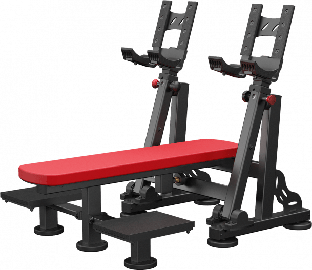 ATLANTIS Adjustable Flat Dumbbell Bench with Pivots - Perfect for Home Gym & Strength Training Workouts
