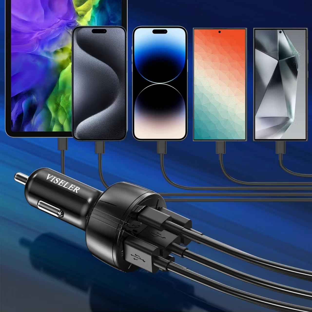 [2-Pack] 30W USB C Car Charger Adapter with PD3.0 & QC3.0 Fast Charging - Compatible with iPhone 16/15/14/13 Pro Max, iPad, Galaxy S24/Note 20, Tablets & More - Perfect for Road Trips & Daily Commute