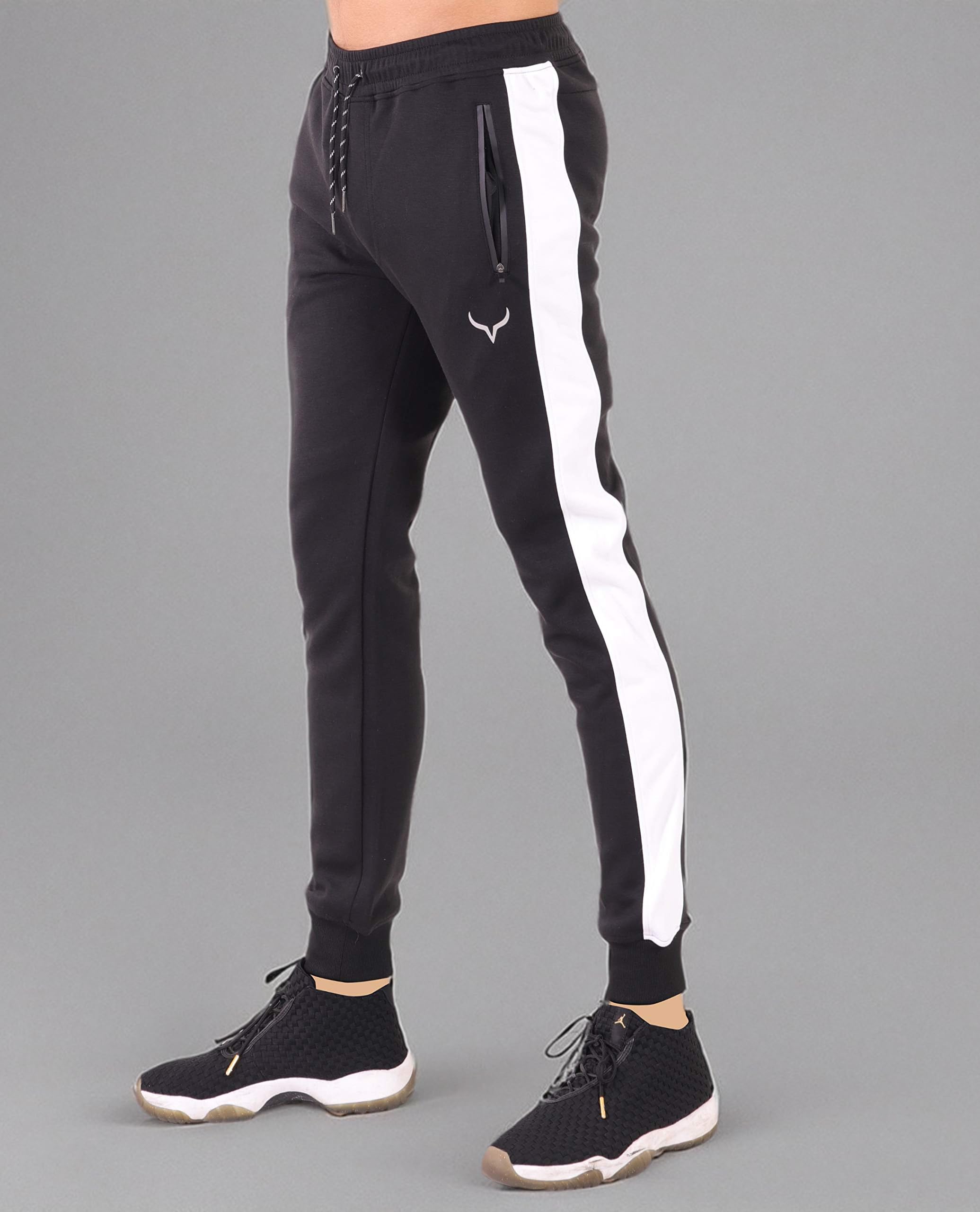 SCREENSHOT Men's Spandex Fleece Jogger Pants - Athletic Workout Gym Sweatpants for Running, Training & Casual Wear - Comfortable & Stretchy Fitness Pants