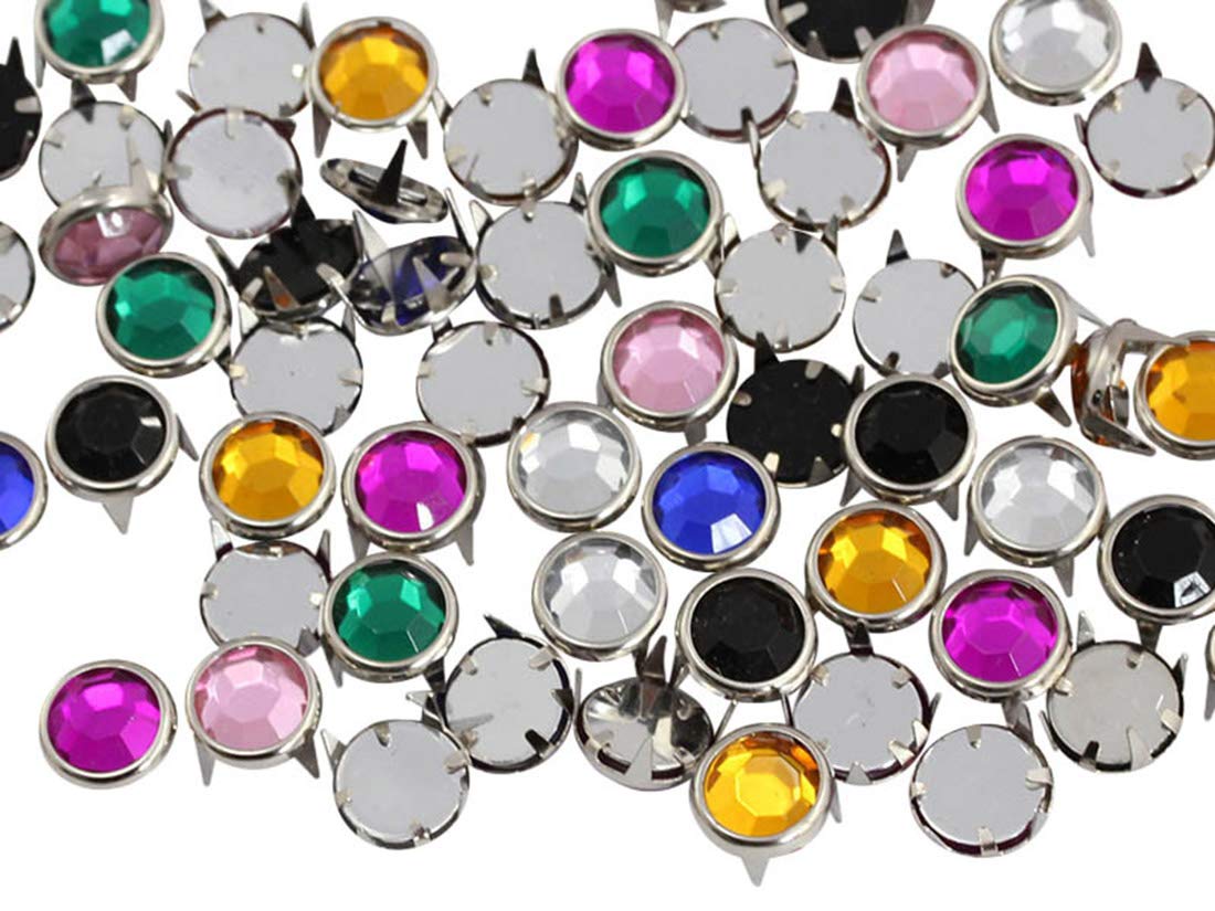 Allstarco 7mm Ruby CH17 Bedazzler Refill Rhinestones - 30-100 Preset Studs for DIY Crafts, Leatherwork & Garment Embellishment | Perfect for Decorating Shoes, Belts, T-Shirts & Accessories | Sparkling Fashion DIY Project Supplies