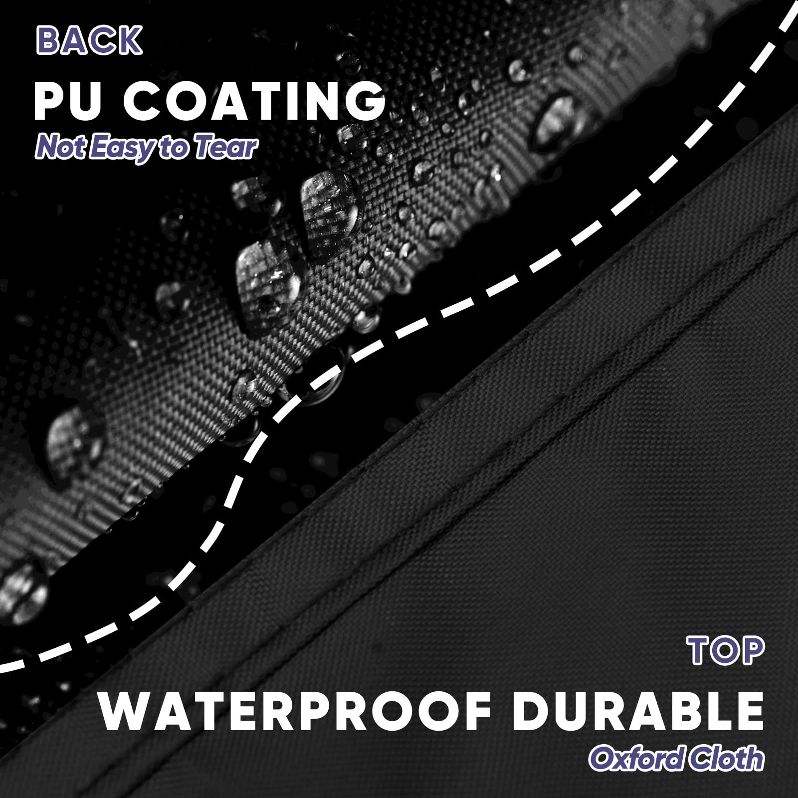 NEVERLAND Waterproof All-Weather Car Cover for Jeep Wrangler 2 Door (Fits JK JL JLU JKU 2007-2025 Models) - UV Sun & Rain Protection with Convenient Door Zipper - Perfect for Outdoor Parking & Vehicle Storage