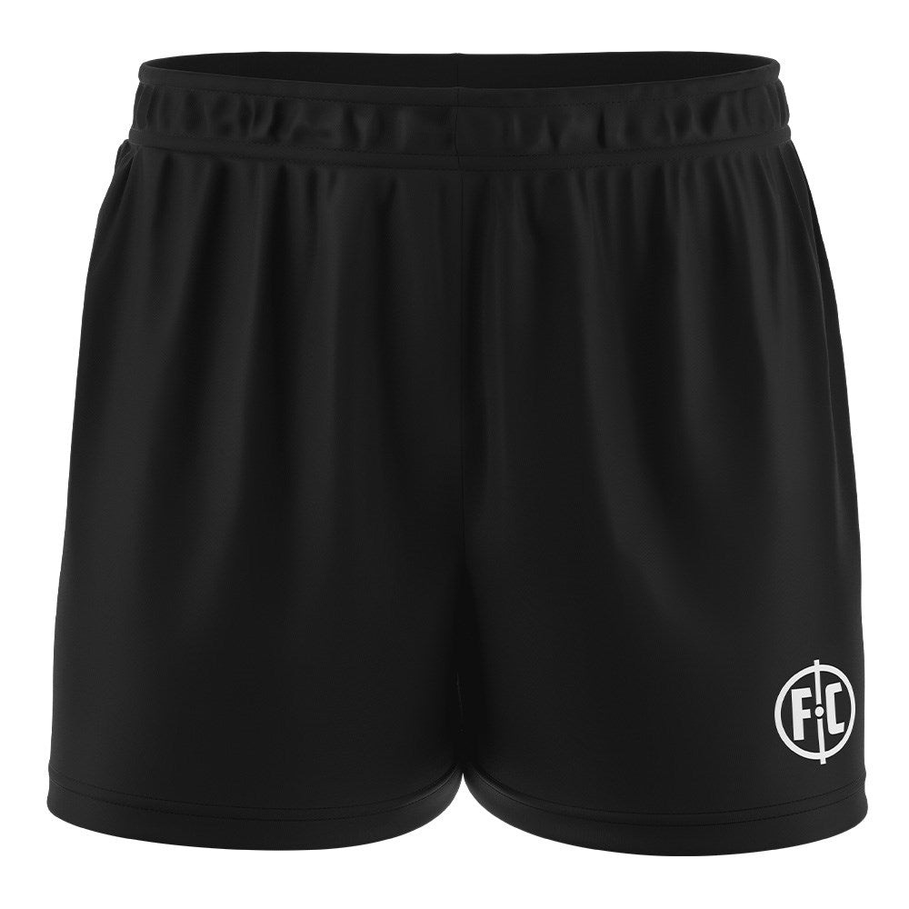 Women's FC Match Football Shorts - Black | Comfortable & Breathable for Soccer Training & Games