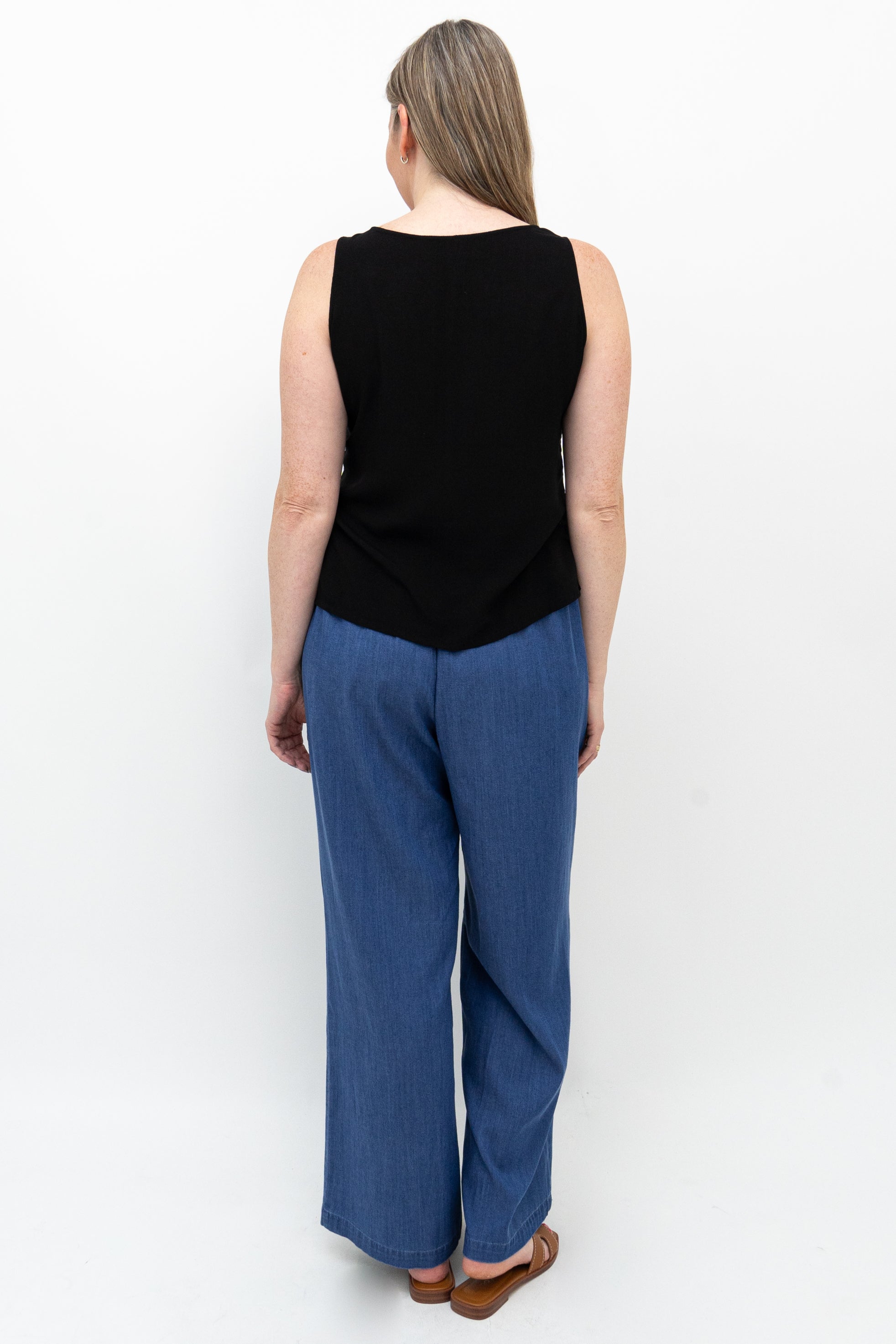 Jamie Pant - Women's Tencel Denim Pants | High Waist Stretch Jeans for Comfort & Style | Perfect for Casual Wear, Office & Travel
