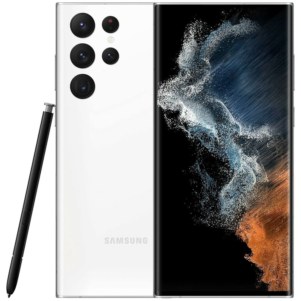 SAMSUNG Galaxy S22 Ultra 5G Unlocked Smartphone - US Version 512GB Phantom White (Renewed) | Premium Android Phone for Business, Photography & Gaming