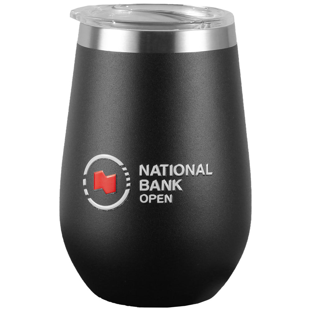 Premium NBO Toronto Namaka 12oz Tumbler - Insulated Stainless Steel Travel Mug with Lid, Leak-Proof & Sweat-Proof - Perfect for Coffee, Tea, or Cold Drinks at Home, Office, or On-the-Go (Black)