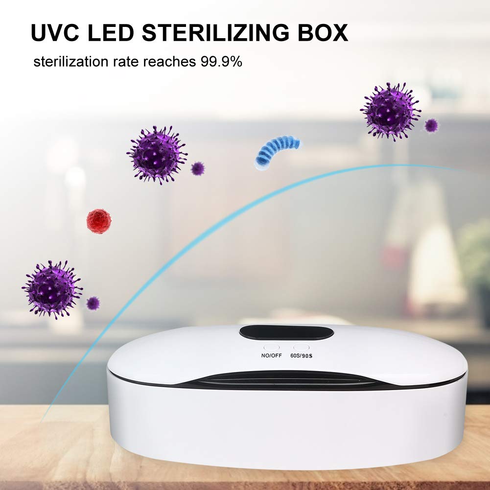 UV Sterilizer Box for Phone, Jewelry & Nail Tools - USB Powered LED Sanitizer Case with Ultraviolet Light | Perfect for Manicure, Pedicure & Beauty Salon Disinfection