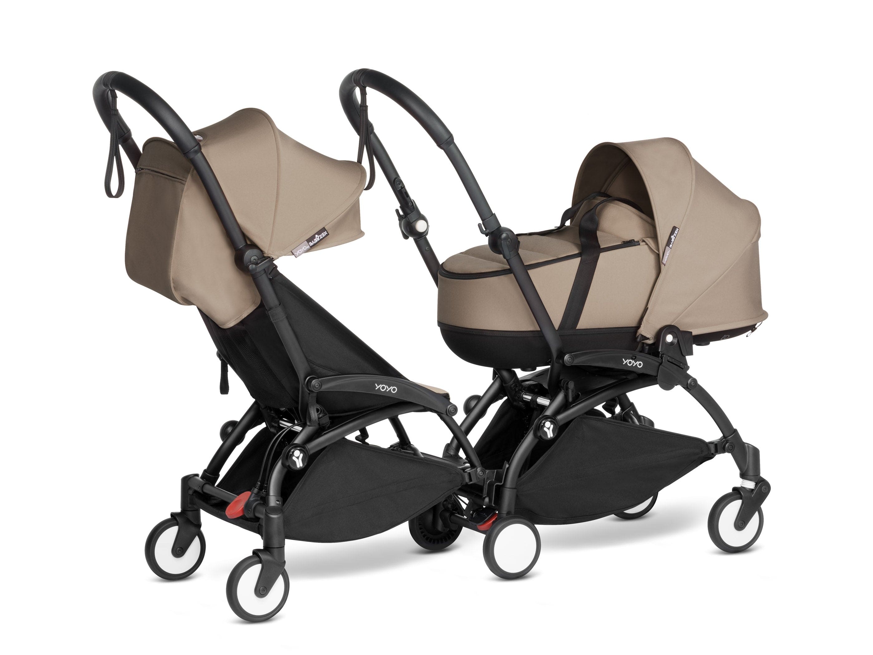 Stokke YOYO 3 Double Stroller with Bassinet & Toddler Seat - Lightweight Compact Travel Stroller for Twins or Siblings (Ages 0-4) | Perfect for City Walks, Air Travel & Everyday Use