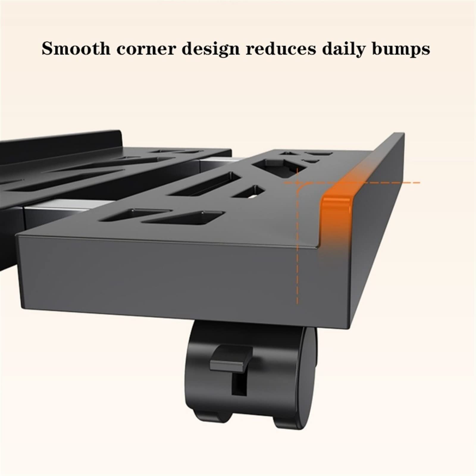 Adjustable Metal CPU Stand with Rolling Wheels - Expandable Desktop PC Tower Holder for Home & Office - Secure Mobile Computer Case Cart with Caster Wheels for Easy Relocation