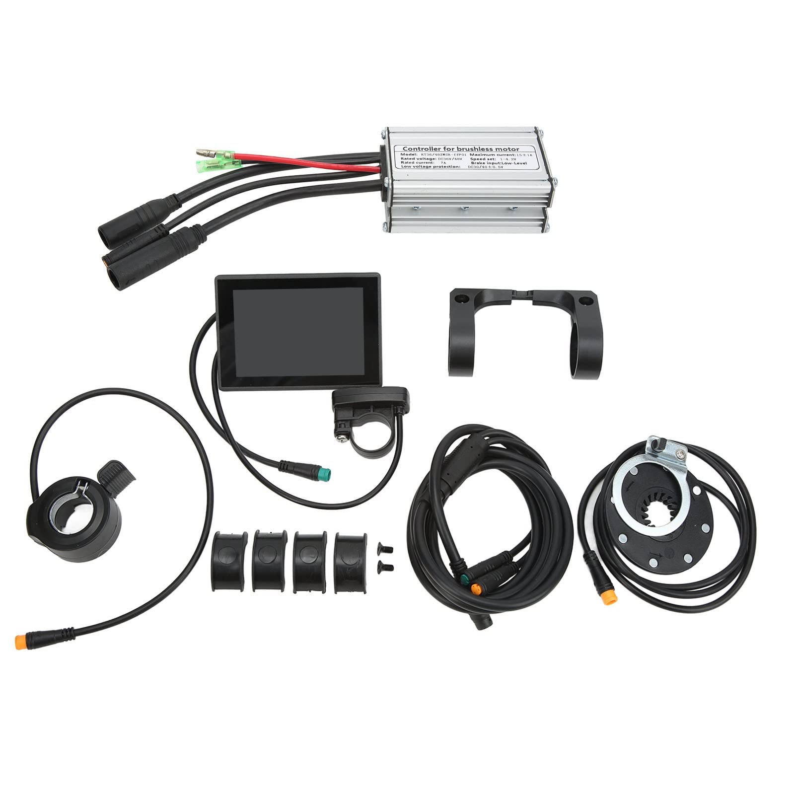 Uxsiya Waterproof LCD Display Motor Controller Kit - 250W 350W Brushless Motor with Heat Dissipation for Electric Bikes | Perfect for E-Bike Upgrades, Commuting & Off-Road Cycling