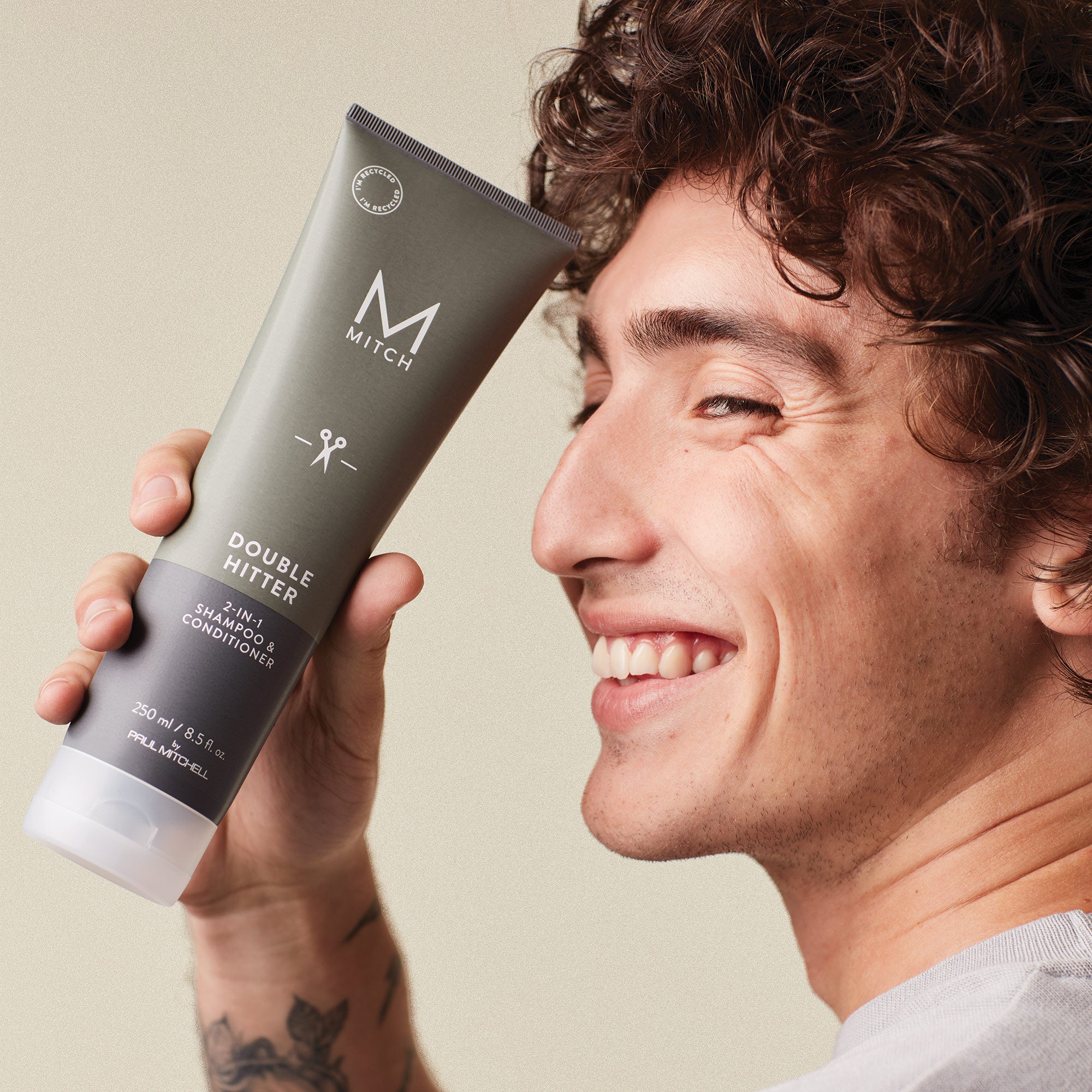 Double Hitter 2 in 1 Shampoo & Conditioner for Men & Women - Hydrating & Volumizing Hair Care - Perfect for Daily Use, Gym, Travel & Active Lifestyles