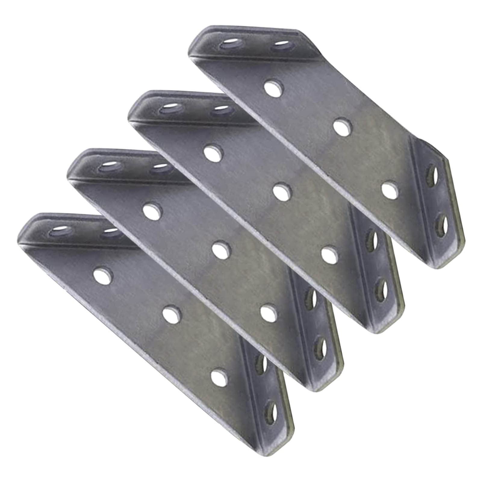Joberio 4-Pack Metal Corner Brackets 2.71x0.5in - Heavy Duty Furniture Connectors for Cabinets, Windows, Beds, Drawers - Perfect for Home Improvement & DIY Projects