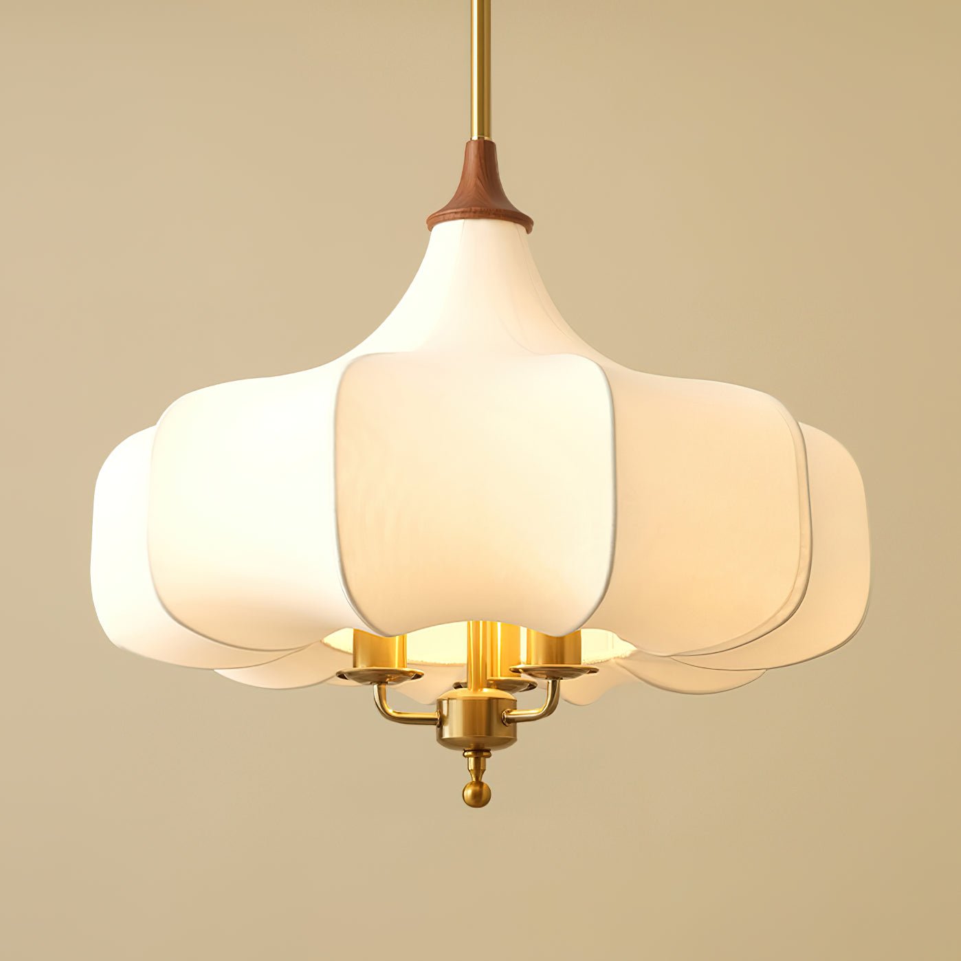 Elegant Aurora Bloom Pendant Light - Modern Crystal Glass Ceiling Lamp for Dining Room, Kitchen Island & Bedroom Decor - Dimmable LED Hanging Light Fixture