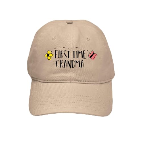 Khaki - First Time Grandma Cap