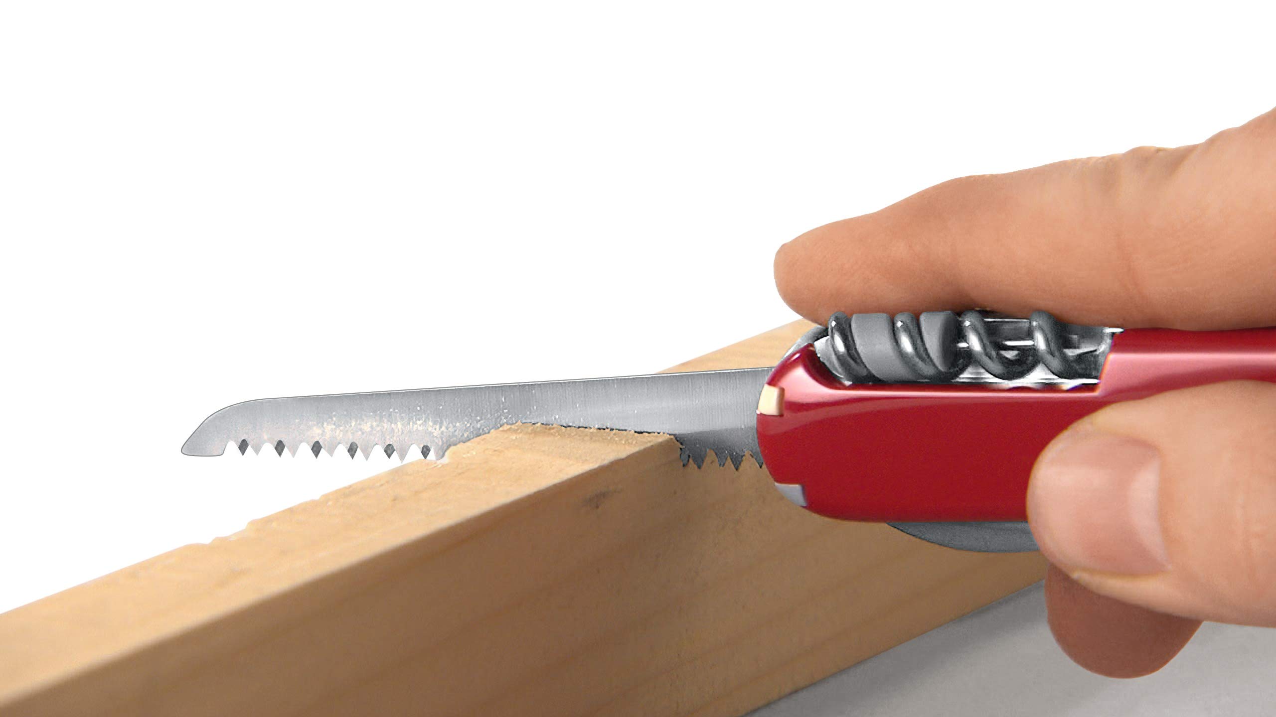 Victorinox Evolution S54 Swiss Army Knife - Lightweight Multitool with 32 Functions, Corkscrew, Blade & Ergonomic Scales (Red/Black) - Perfect for Camping, Hiking & Everyday Carry