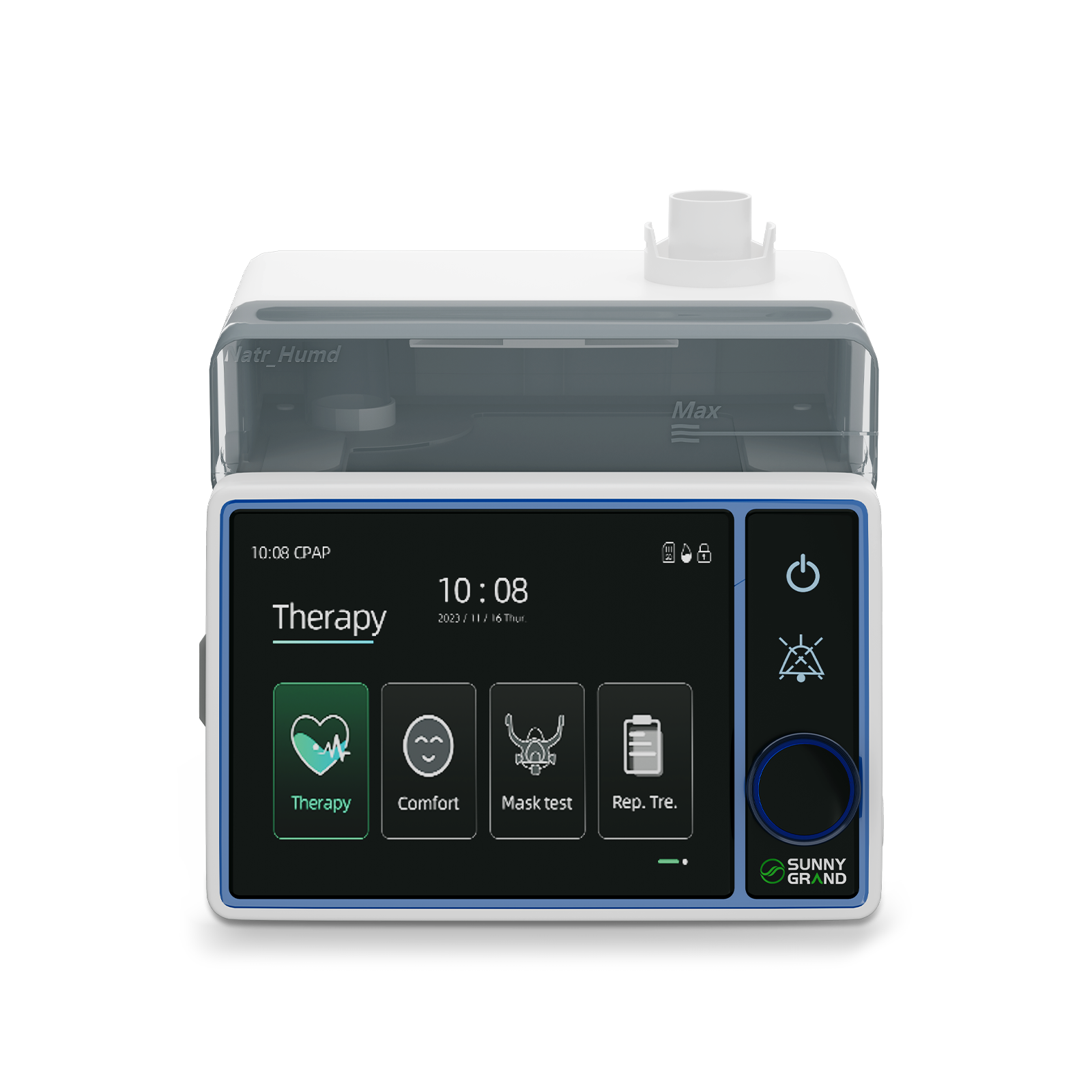 VARON Sunny Series BiPAP Machine 25S with Heated Humidifier - Sleep Apnea Therapy Device for Home Use - Comfortable Breathing Solution for Nighttime & Travel