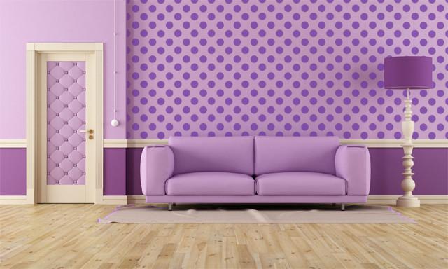 Lavender Purple Wall Decals - Removable Dots for Bedroom, Nursery & Kids Room Decor - Perfect for Home, Office & Dormitory Styling