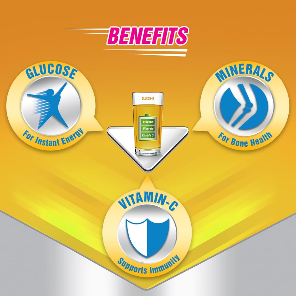 Glucon-D Mango Blast Glucose Powder 1kg Refill Pack | Delicious Mango Flavored Instant Energy Drink | Replenishes Electrolytes & Boosts Stamina | Perfect for Workouts, Sports & Outdoor Activities