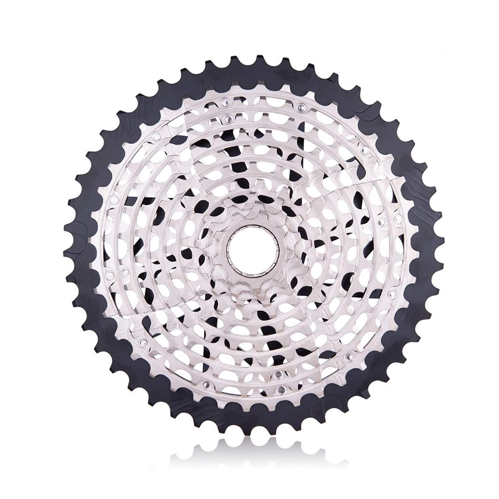 JMSM 11 Speed 9-46T MTB XD Bicycle Cassette - Ultralight Full Steel Freewheel for Mountain Bikes - Perfect for Trail Riding, Downhill & Off-Road Cycling (11S 9-46T ULT XD)