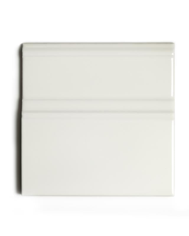 Kakel Victoria 15x15cm Ivory White Glossy Floor Tile Baseboard - Perfect for Bathroom, Kitchen & Home Renovation Projects