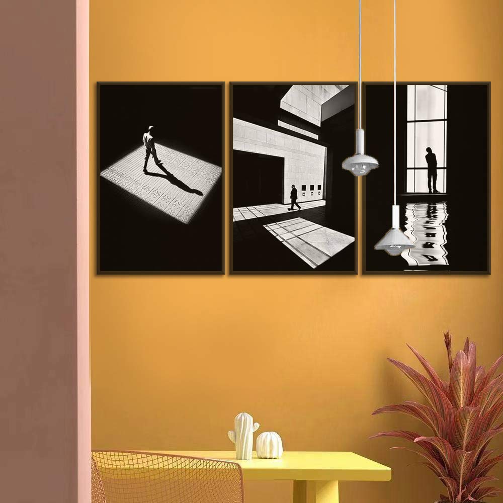 Wall26 3-Panel Framed Canvas Wall Art - Modern Cityscape Building Theme Print (16