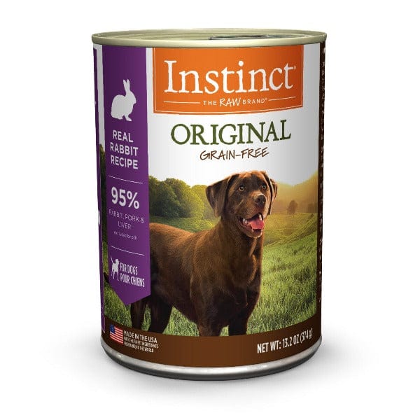 Instinct Original Grain-Free Real Rabbit Recipe Canned Dog Food - High Protein, Natural Ingredients for Puppies & Adult Dogs - Perfect for Sensitive Stomachs & Allergies