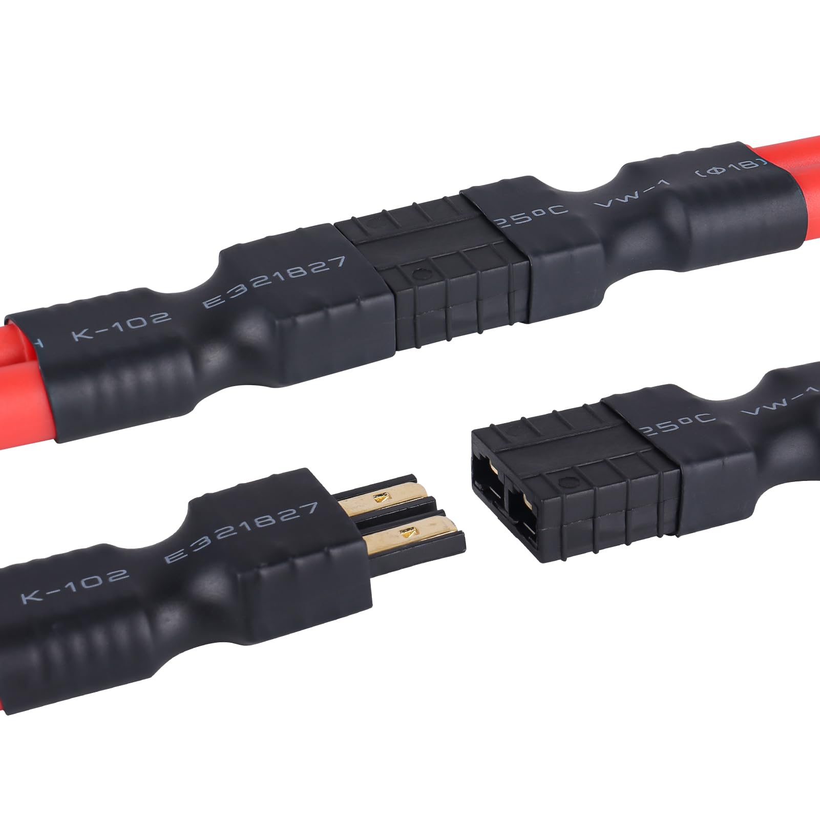 Hobbypark RC Battery Adapter Connector - TRX to HXT 4mm Banana Plugs for Traxxas & Redcat RC Cars | Compatible with Redcat Batteries | Perfect for RC Car Upgrades & Battery Replacement