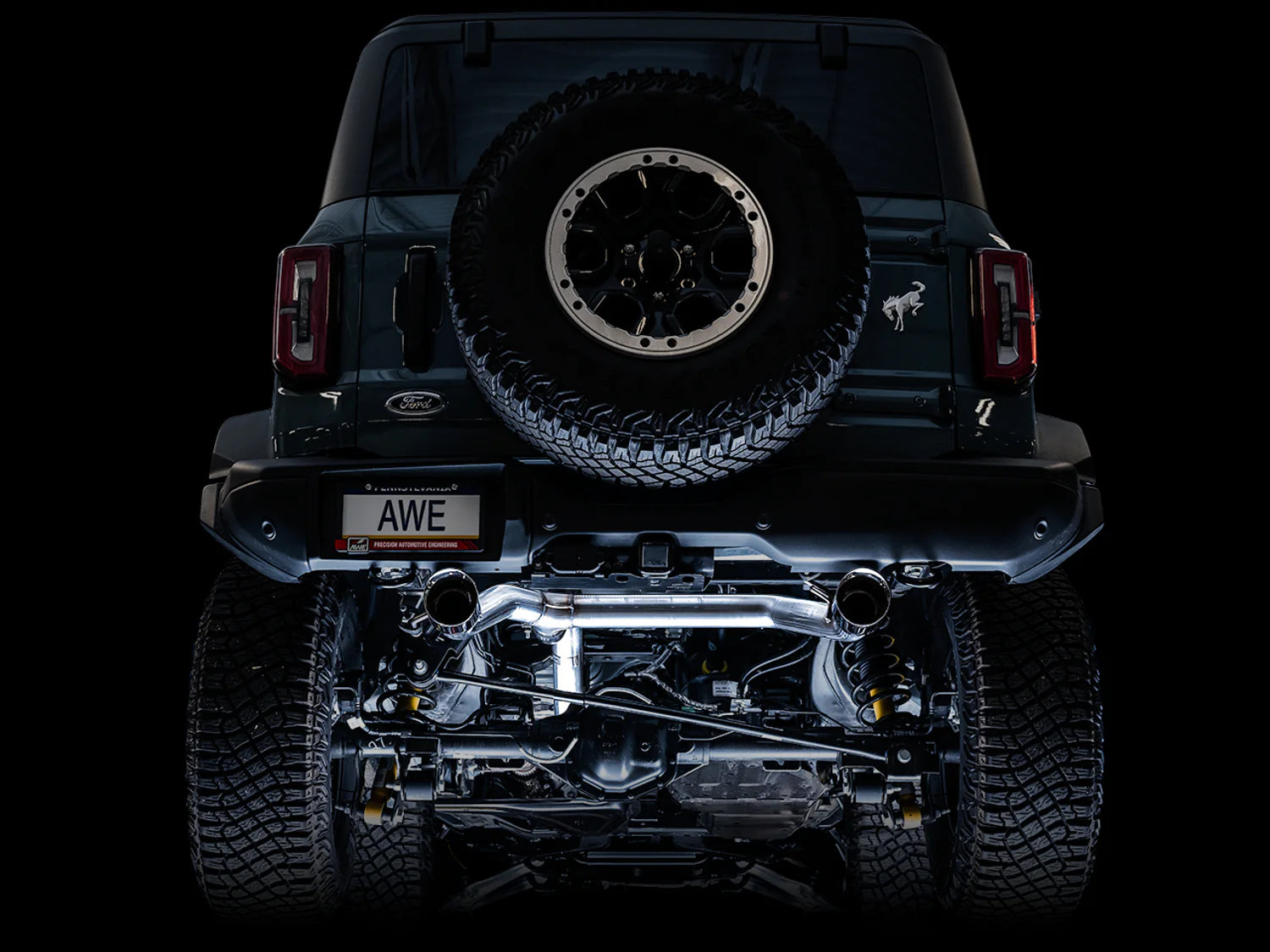 Ford Bronco AWE 0FG Catback Exhaust System with BashGuard™ - Dual 4.5