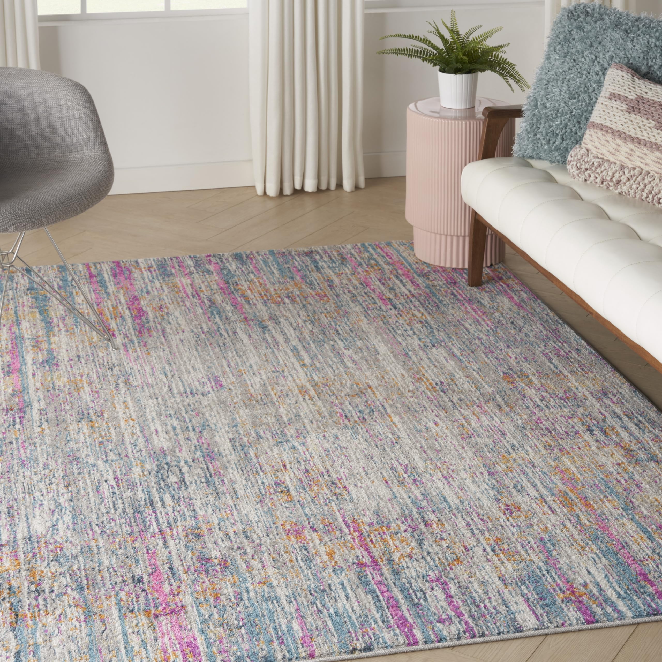 Nourison Passion Abstract Ivory/Multi 5'3