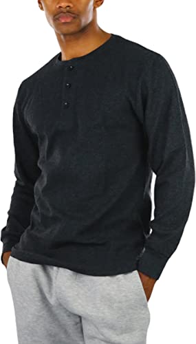 Charcoal (Henley, 60% Cotton/40% Polyester)