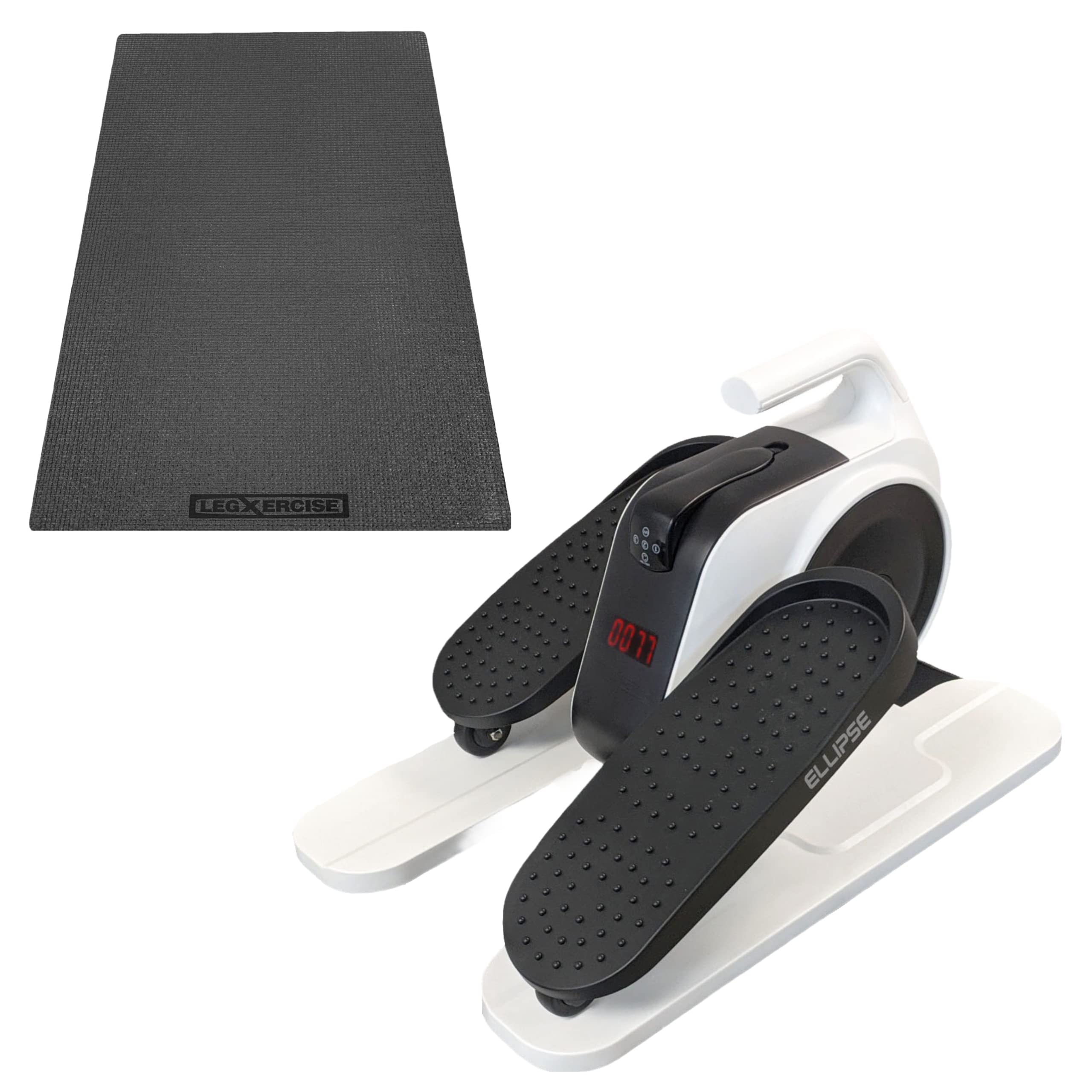 LegXercise Ellipse Leg Exerciser with Non-Slip Mat - Portable Under Desk Pedal Machine for Office, Home & Physical Therapy - Improve Circulation & Strengthen Legs