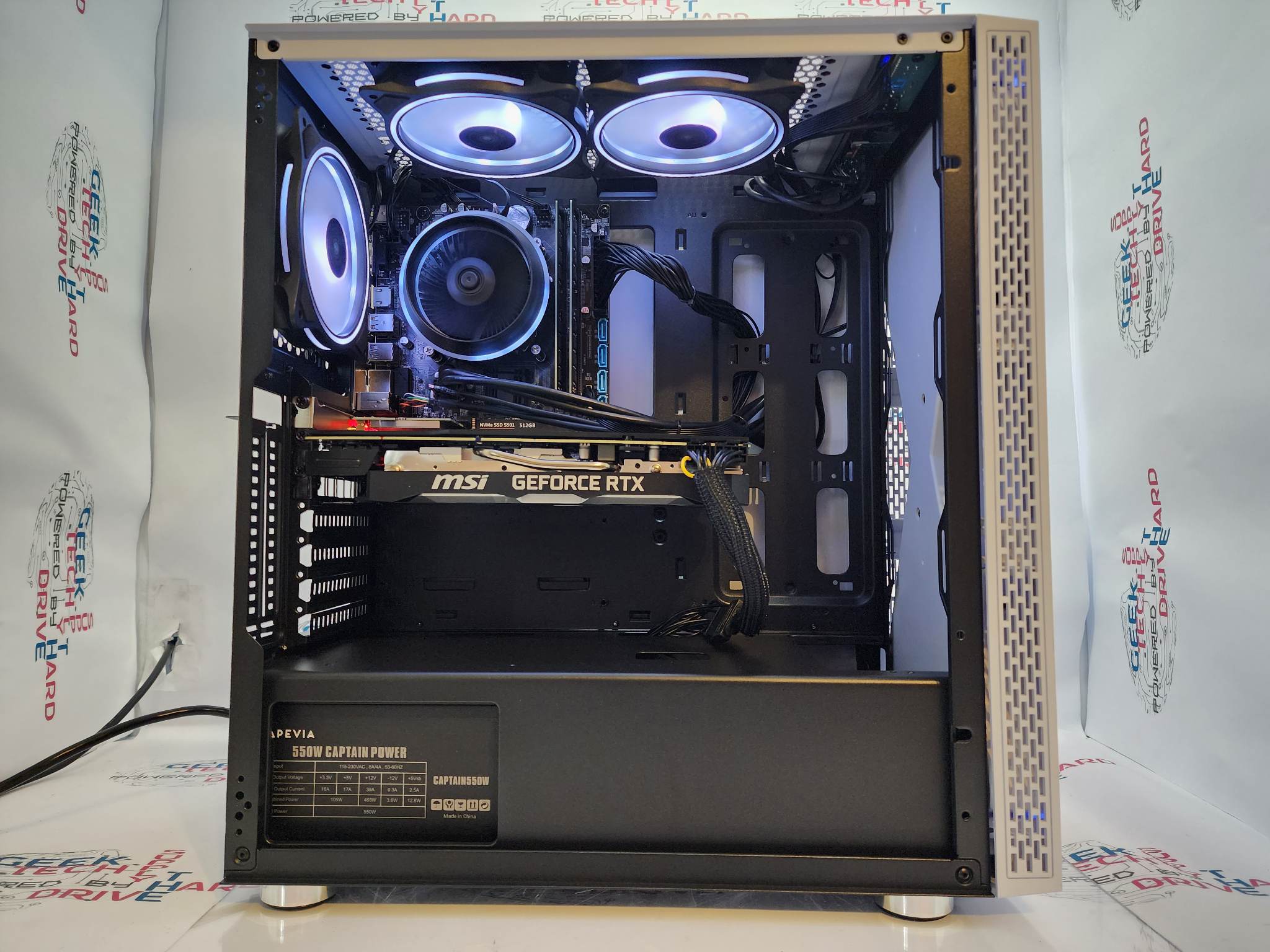 Custom Gaming PC Desktop Computer - Intel Core i5, NVIDIA RTX 5060, 500GB SSD + 2TB HDD, 16GB RAM, Blackwidow White H610 - Perfect for Esports, Streaming & 4K Gaming