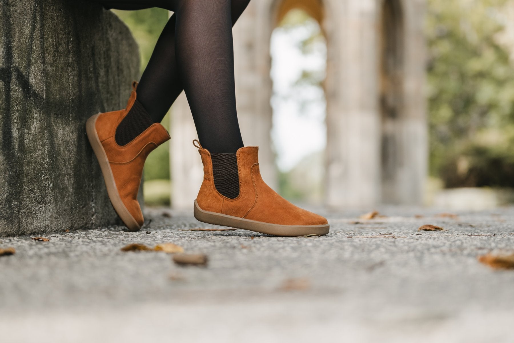 Barefoot Boots for Women - Be Lenka Entice Neo in Cinnamon Brown | Comfortable Minimalist Shoes for Walking, Hiking & Everyday Wear