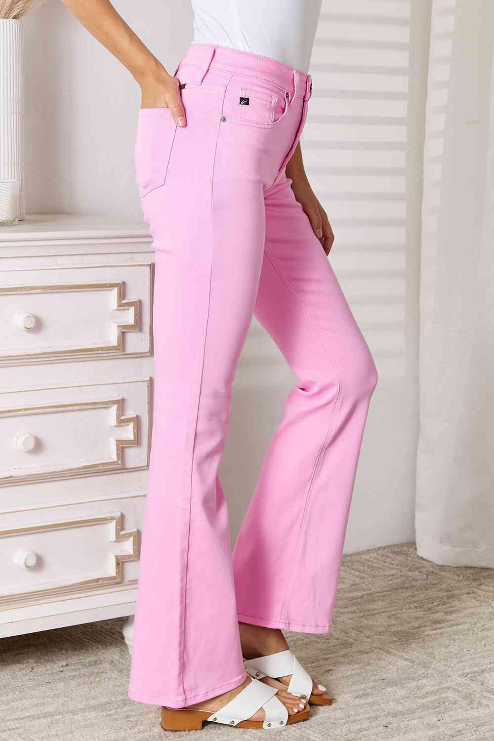 Kan Can Women's High Rise Bootcut Jeans - KC9251PK | Flattering Stretch Denim Pants for Curvy Figures | Perfect for Casual Wear, Office Outfits & Night Out Looks